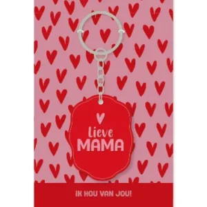 Sleutelhanger ovaal - Lieve mama